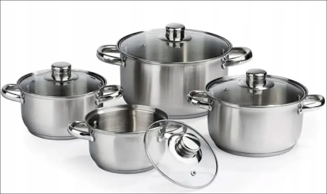 Puodų komplektas (4vnt) DI10717 - €44 Save 50% 25-50, __label:Pristatymas 1-2 d.d., color-sidabrine, interjeras,