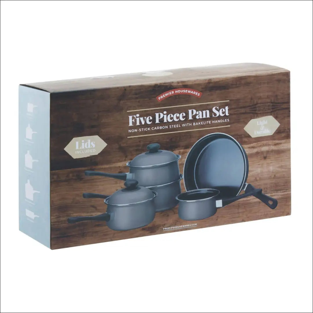 Puodų komplektas (5 dalys) DI10769 - €35 Save 50% 25-50, __label:Pristatymas 1-2 d.d., color-pilka, interjeras, kita