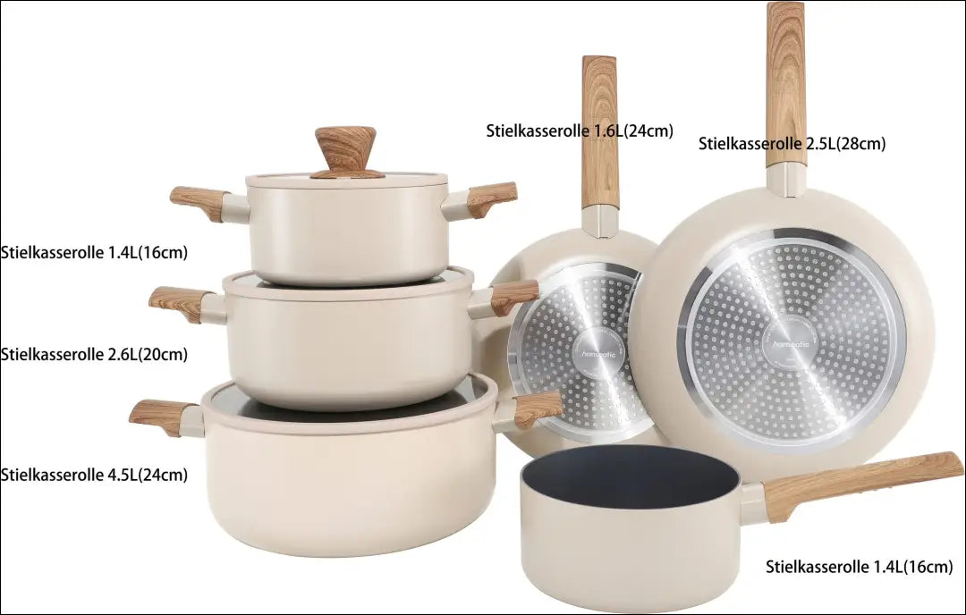 Puodų komplektas (9 dalys) DI12692 - €95 Save 50% 50-100, __label:Pristatymas 1-2 d.d., color-smelio, interjeras,