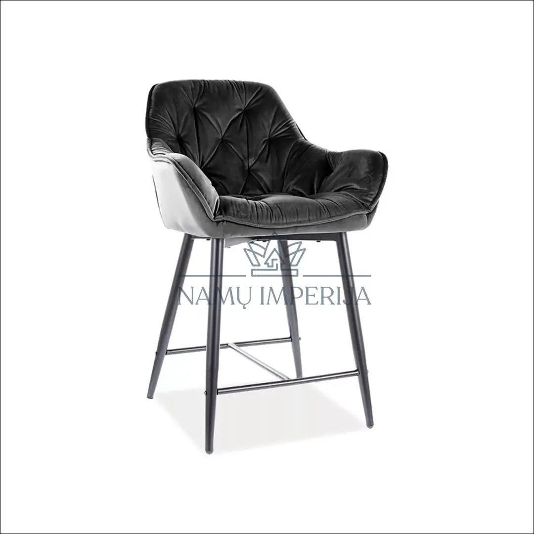 Pusbario kėdė AL039 - €96 Save 20% 50-100, __label:Pristatymas 5-14 d.d., baro-kedes, color-juoda, color-pilka Juoda
