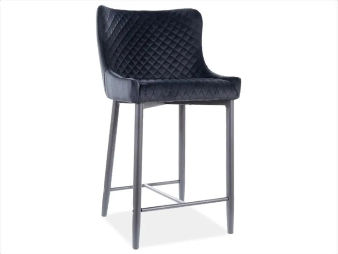 Pusbario kėdė AL040 - €103 Save 20% 100-200, __label:Pristatymas 5-14 d.d., baro-kedes, color-juoda, color-pilka Juoda