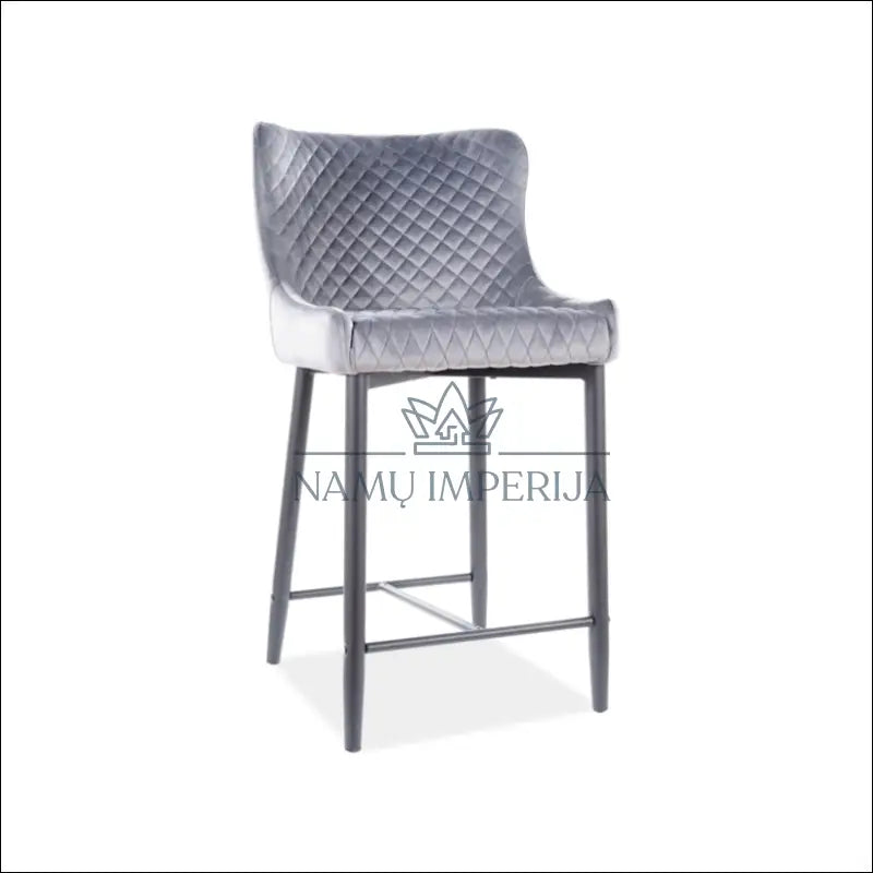 Pusbario kėdė AL040 - €103 Save 20% 100-200, __label:Pristatymas 5-14 d.d., baro-kedes, color-juoda, color-pilka Pilka