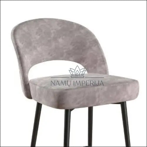 Pusbario kėdė VI1095 - €65 Save 50% 50-100, __label:Pristatymas 1-2 d.d., baro-kedes, color-pilka, material-aksomas €50