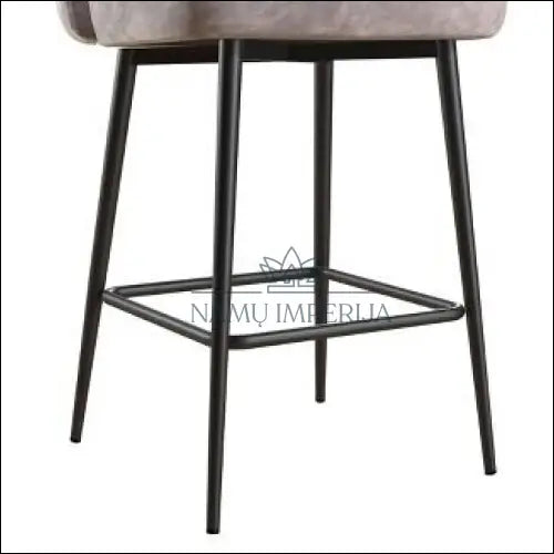 Pusbario kėdė VI1095 - €65 Save 50% 50-100, __label:Pristatymas 1-2 d.d., baro-kedes, color-pilka, material-aksomas €50