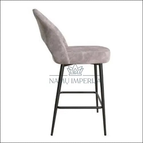 Pusbario kėdė VI1095 - €65 Save 50% 50-100, __label:Pristatymas 1-2 d.d., baro-kedes, color-pilka, material-aksomas €50