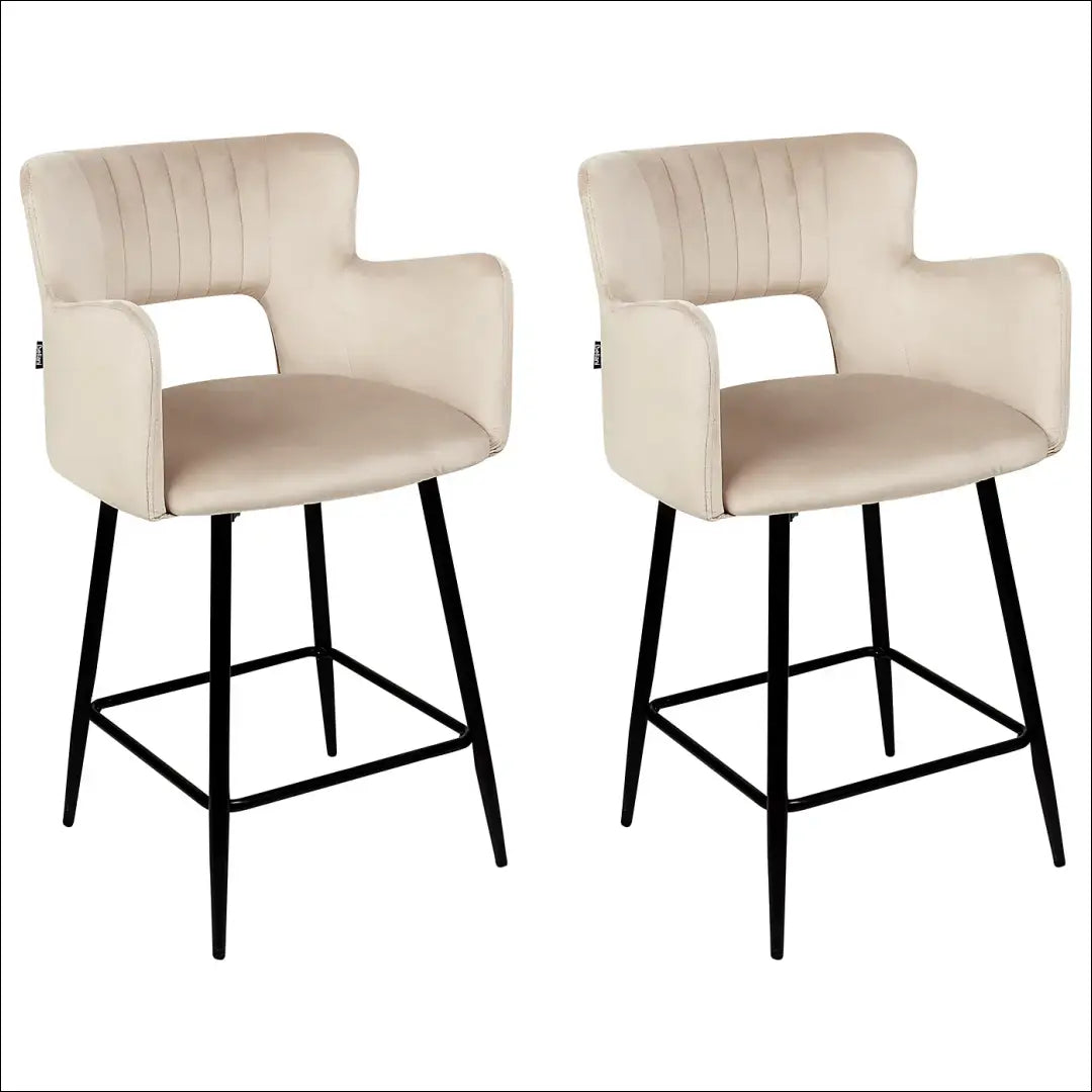 Pusbario kėdė VI1128 - €78 Save 55% 50-100, __label:Pristatymas 1-2 d.d., baro-kedes, color-smelio, material-aksomas