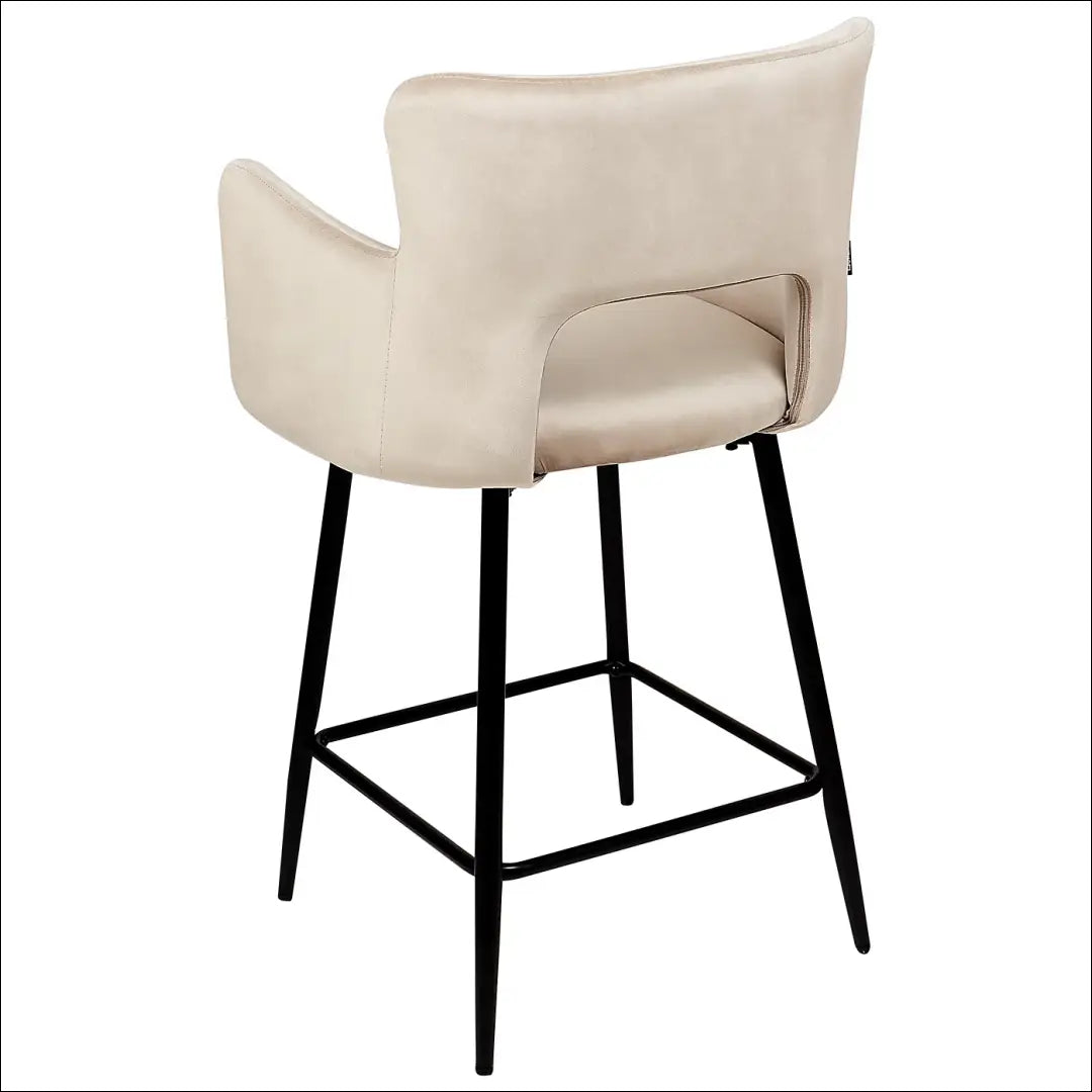 Pusbario kėdė VI1128 - €78 Save 55% 50-100, __label:Pristatymas 1-2 d.d., baro-kedes, color-smelio, material-aksomas