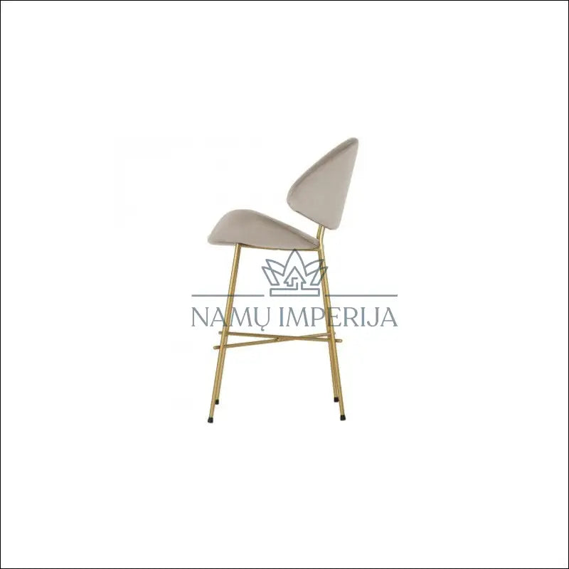 Pusbario kėdė VI663 - €256 Save 50% baro-kedes, color-auksine, color-smelio, material-aksomas, over-200 Virš