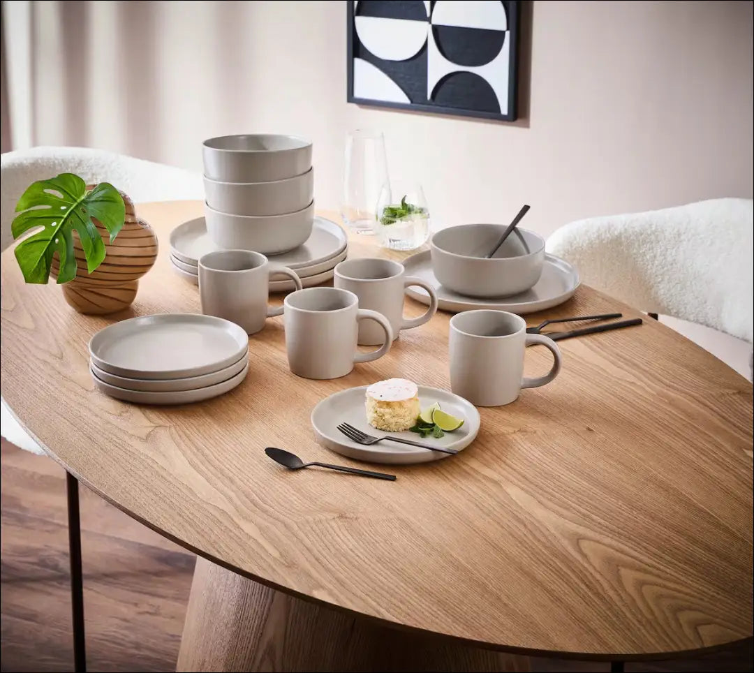 Pusryčių lėkštutė DI11493 - €3 Save 50% __label:Pristatymas 1-2 d.d., color-pilka, color-smelio, color-Taupe, indai Iki