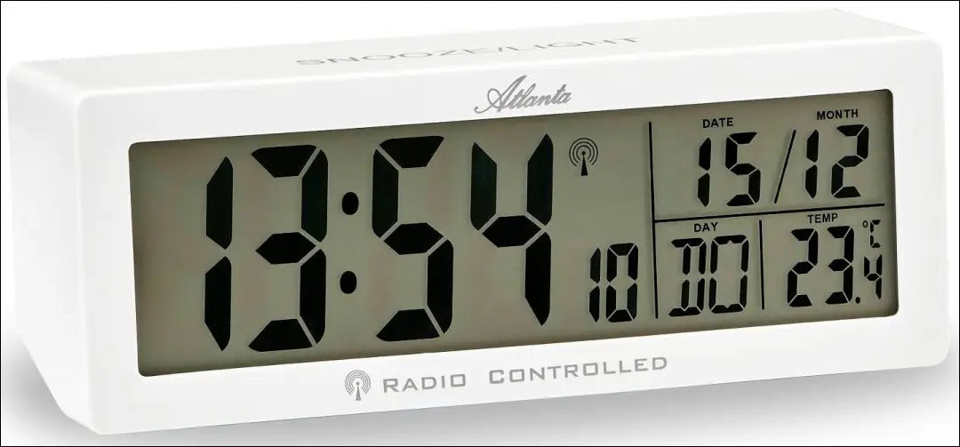 Radijo žadintuvas DI12513 - €18 Save 50% __label:Pristatymas 1-2 d.d., color-balta, interjeras, laikrodziai,