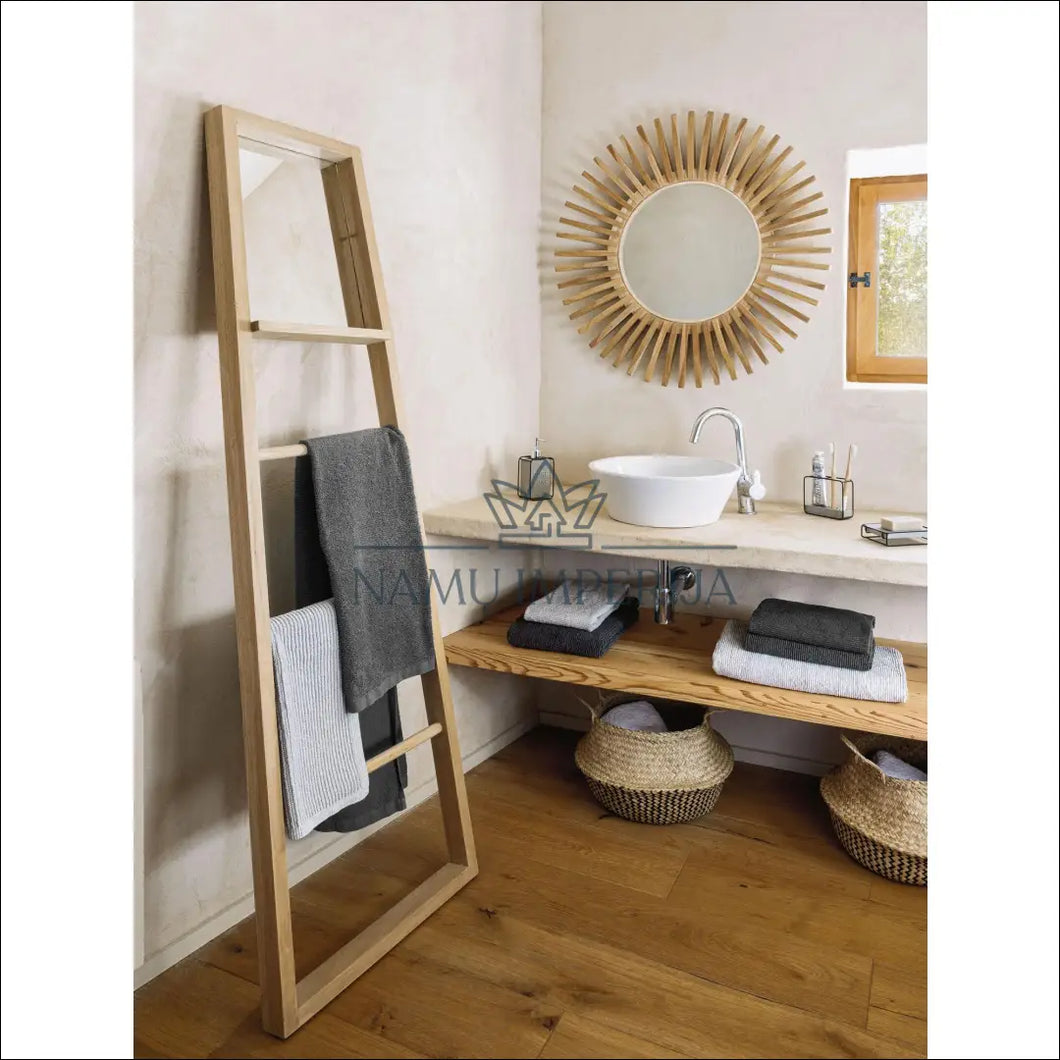 Rankšluosčių laikiklis su veidrodžiu ’Kave Home’ KI496 - €59 Save 65% 50-100, color-ruda, interjeras, kita,