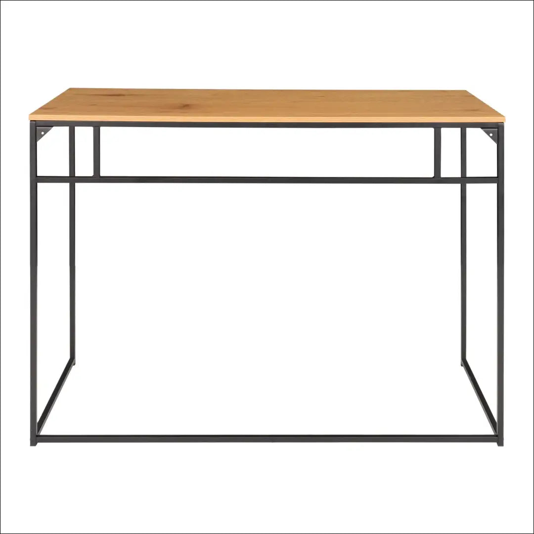 Rašomasis stalas ąžuolo imitacijos su juodu rėmu 100x45x75 cm RD468 - €82 Save 15% 50-100, __label:Pristatymas 5-14