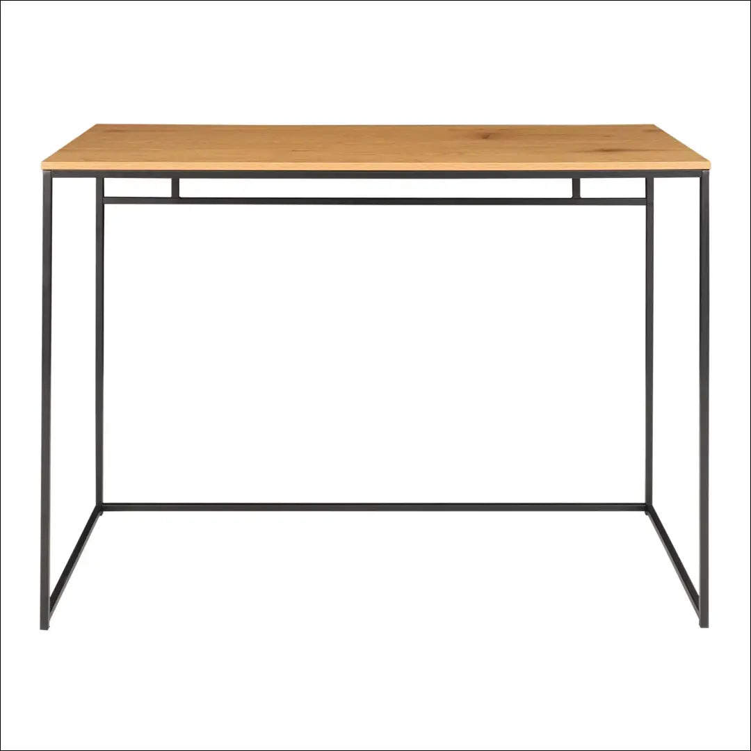 Rašomasis stalas ąžuolo imitacijos su juodu rėmu 100x45x75 cm RD468 - €82 Save 15% 50-100, __label:Pristatymas 5-14