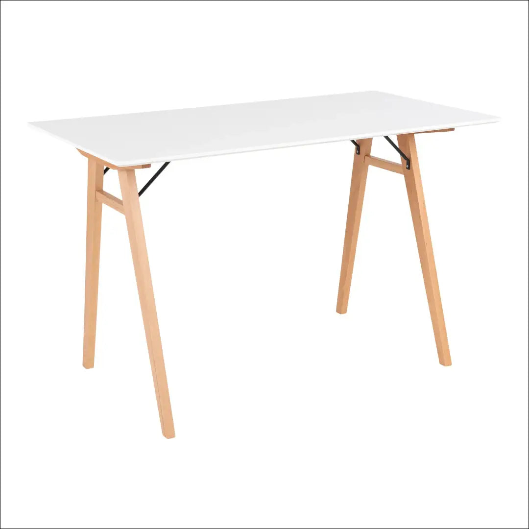 Rašomasis stalas baltas ir natūralios spalvos 120x60x75 cm RD465 - €179 Save 15% 100-200, Balta, nordic, Office desks,