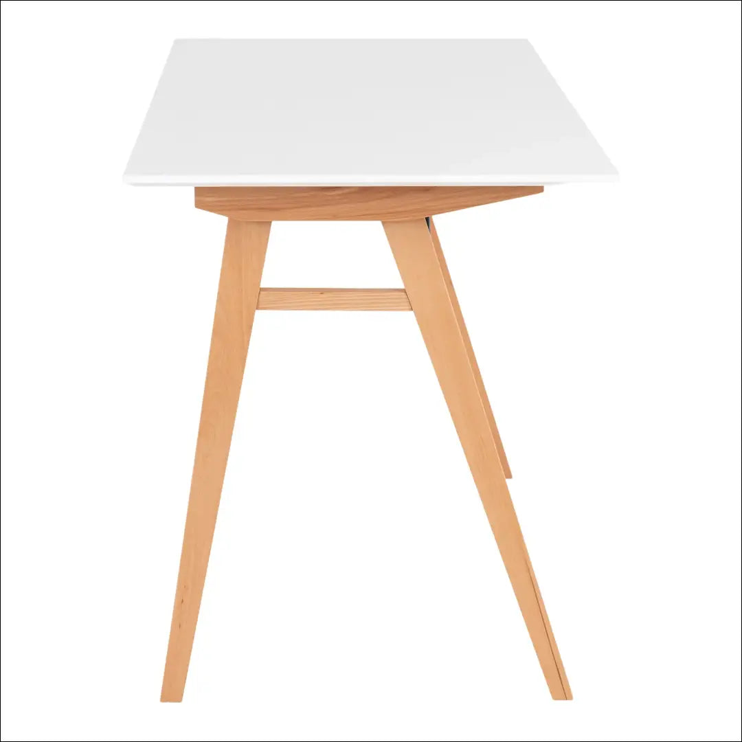 Rašomasis stalas baltas ir natūralios spalvos 120x60x75 cm RD465 - €179 Save 15% 100-200, __label:Pristatymas 5-14