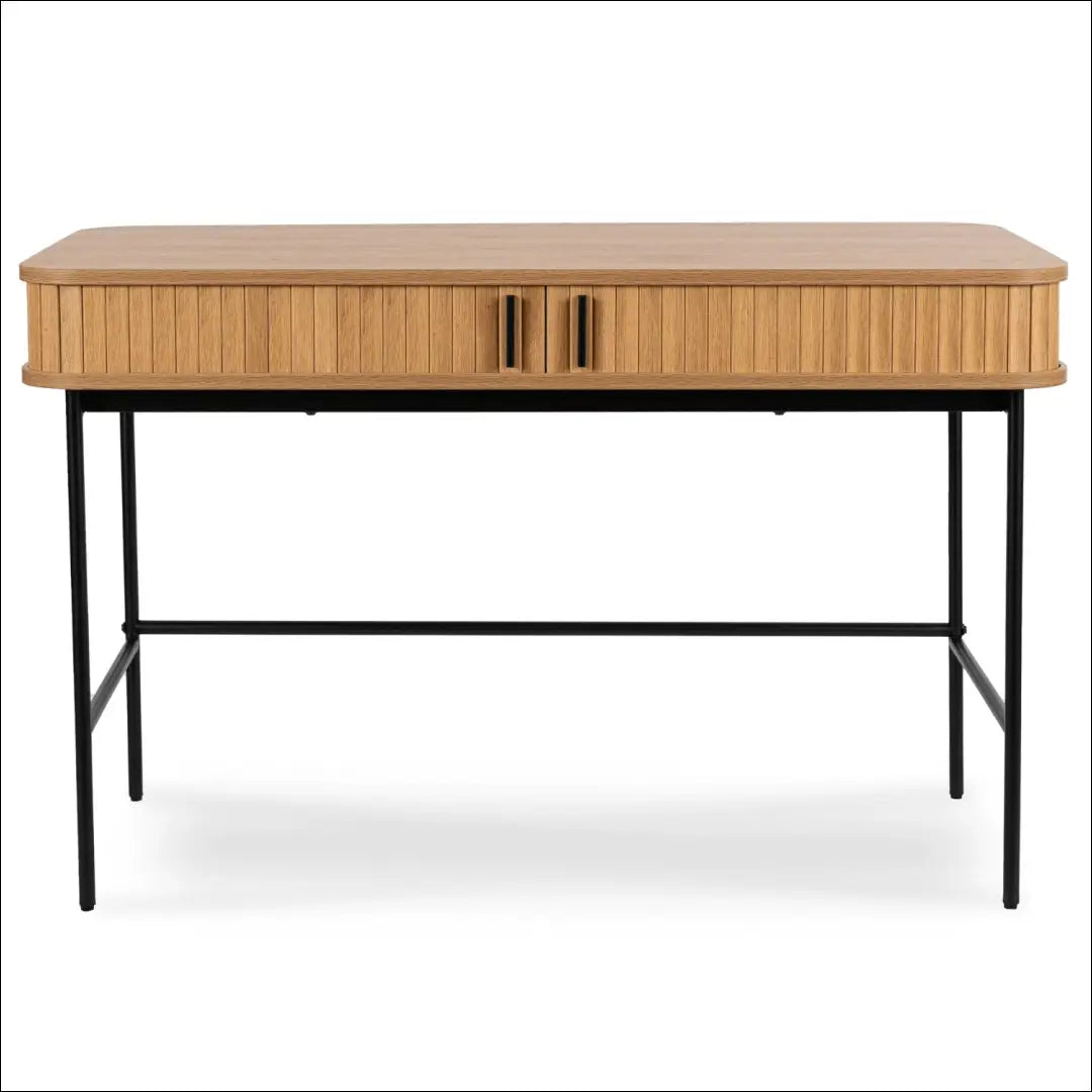 Rašomasis stalas iš MDF ąžuolo spalvos 120 cm TE340 - €240 Save 15% __label:Pristatymas 5-14 d.d., elite, over-200,
