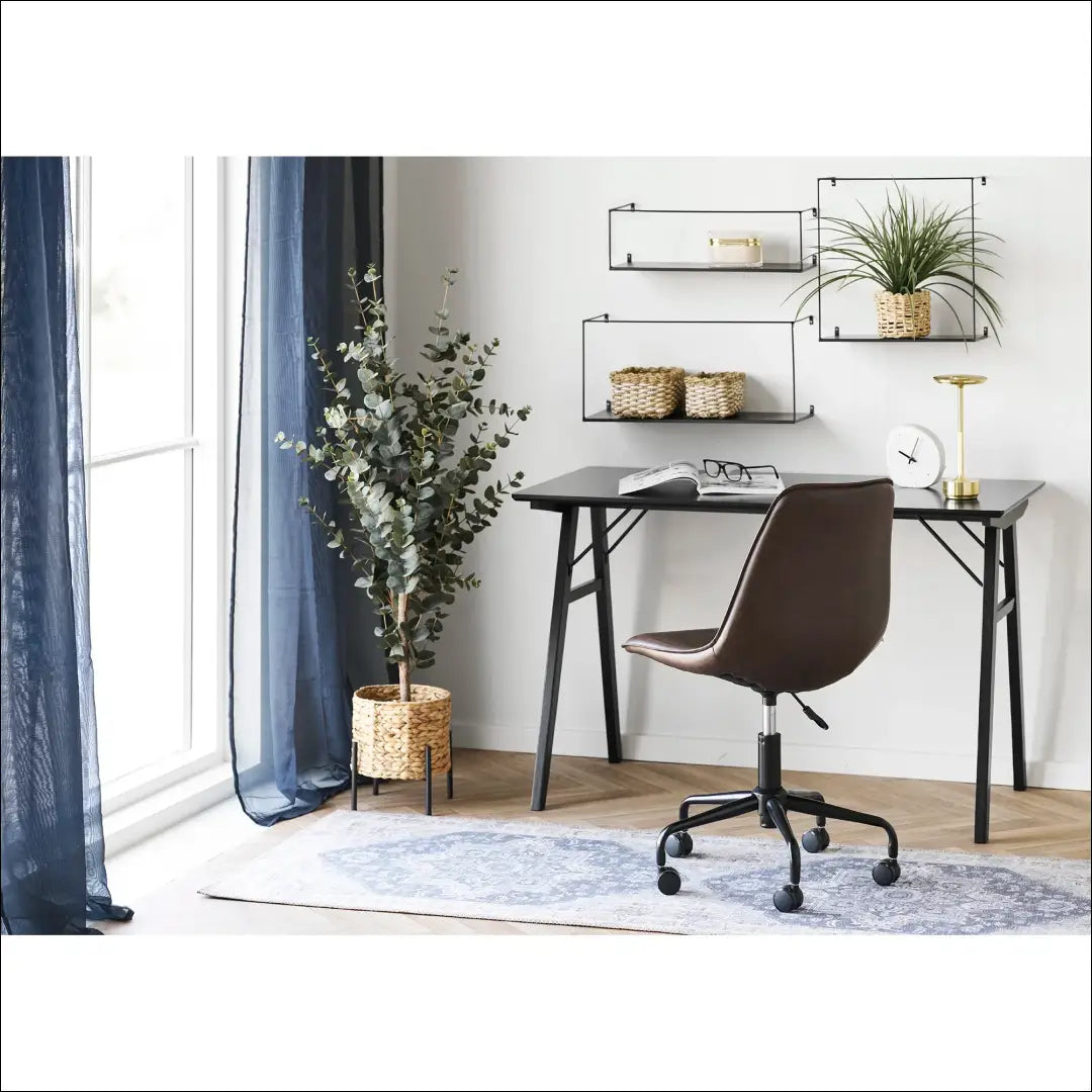 Rašomasis stalas juodas 120x60x75 cm RD466 - €179 Save 15% 100-200, __label:Pristatymas 5-14 d.d., Juoda, nordic,