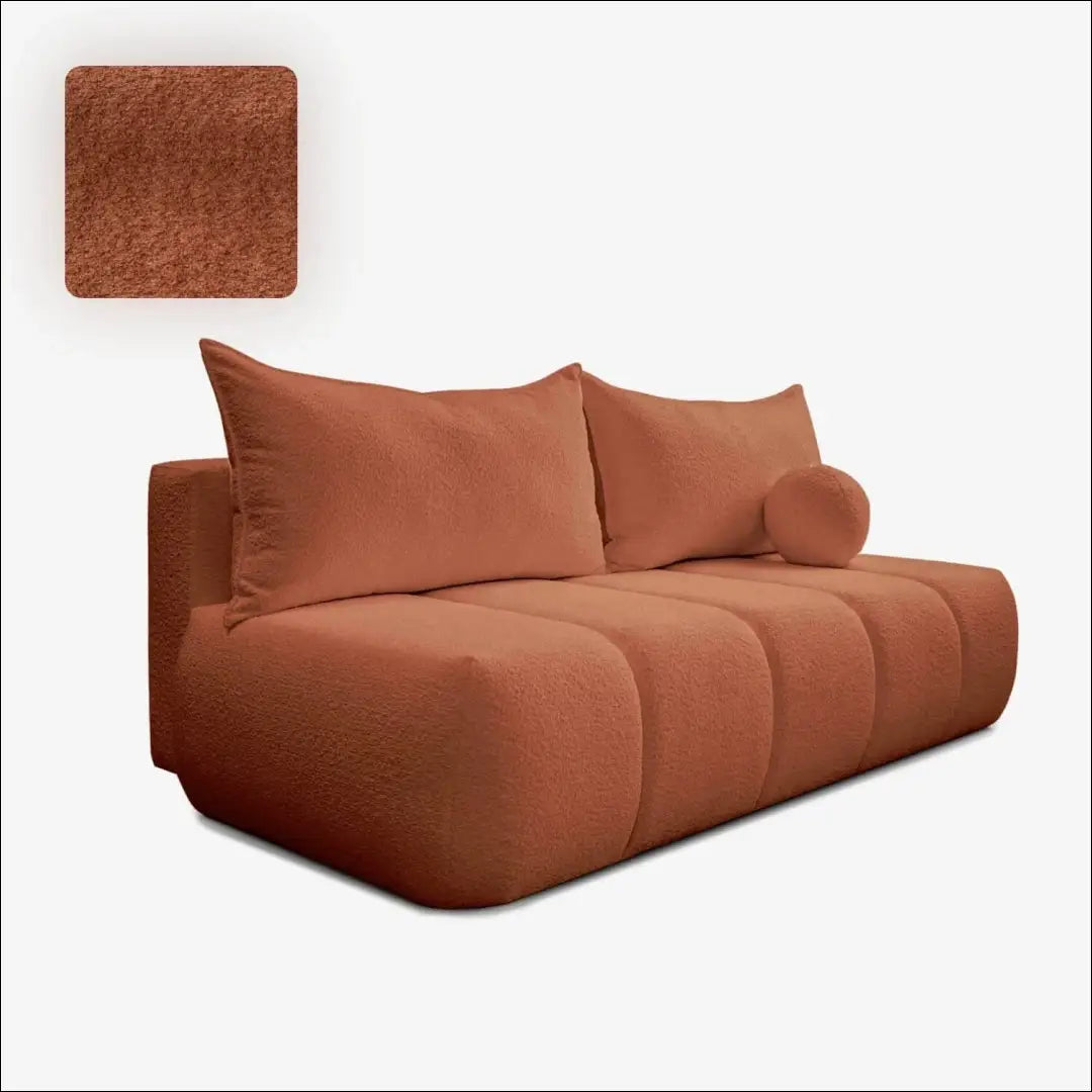 Raudona sofa-lova TE2486 - €708.69 Save 15% __label:Pristatymas 5-14 d.d., Newelite Naujausi produktai | Namų imperija