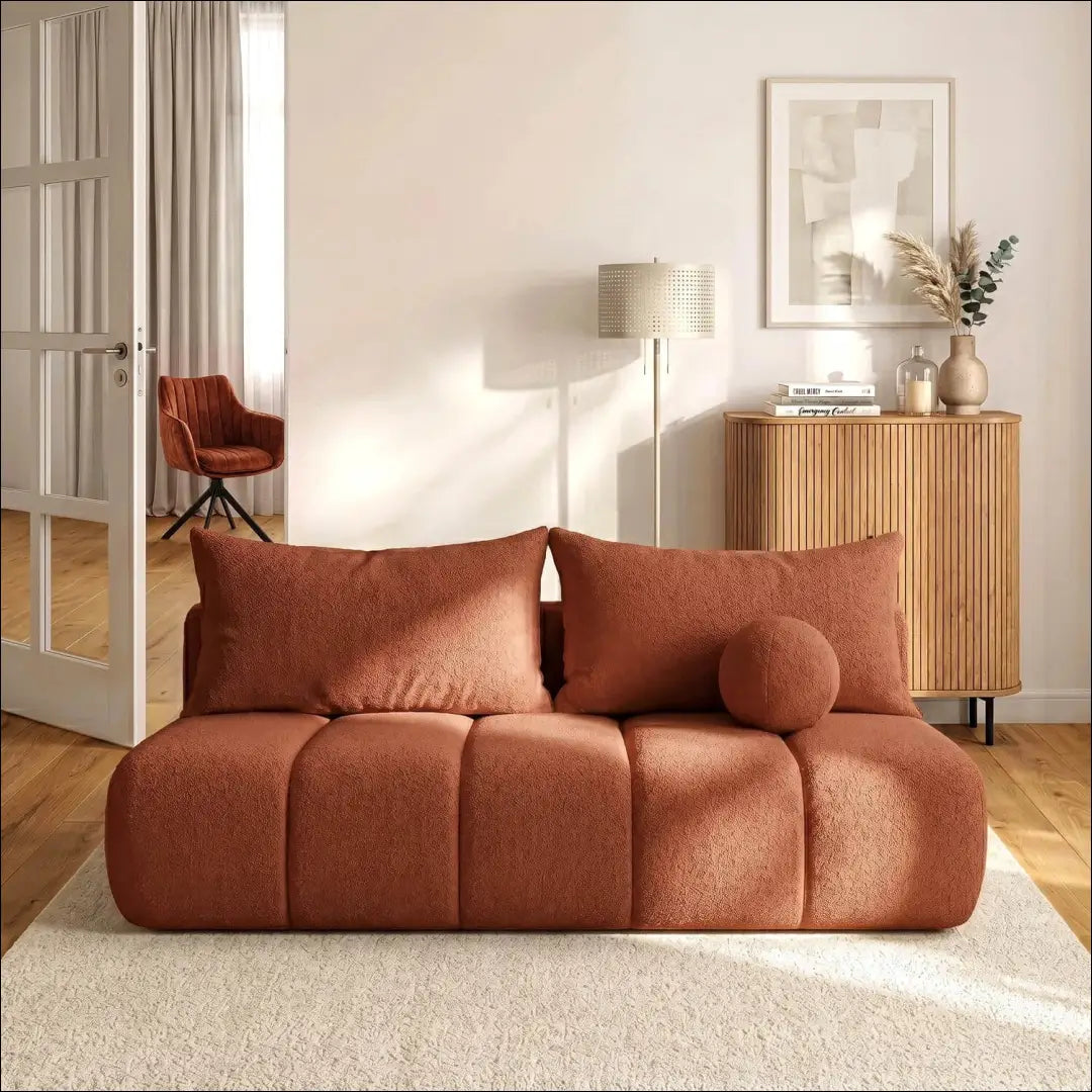 Raudona sofa-lova TE2486 - €708.69 Save 15% __label:Pristatymas 5-14 d.d., Newelite Naujausi produktai | Namų imperija