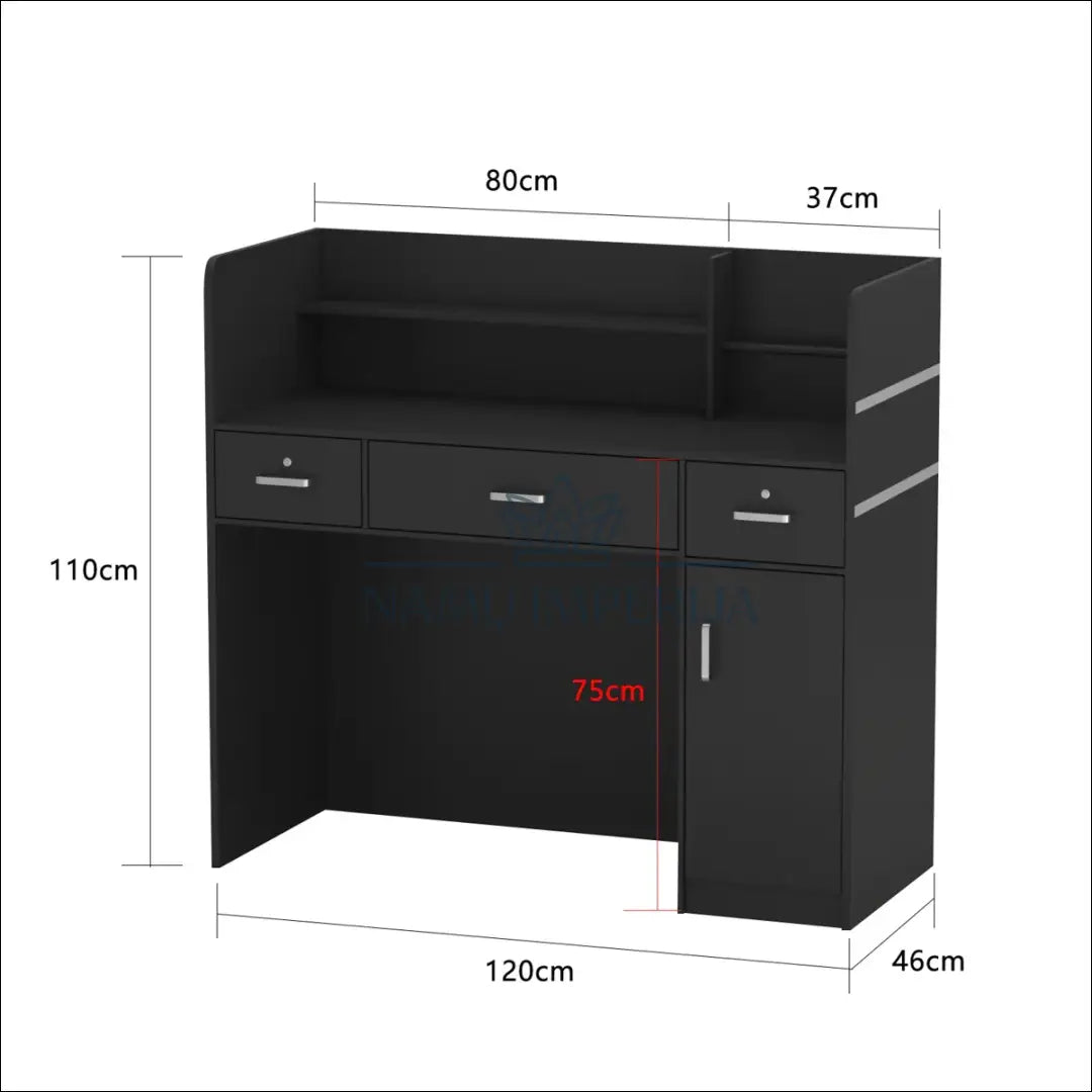 Registratūros stalas KI1156 - €127 Save 55% 100-200, __label:Pristatymas 1-2 d.d., biuro-baldai, biuro-stalai,