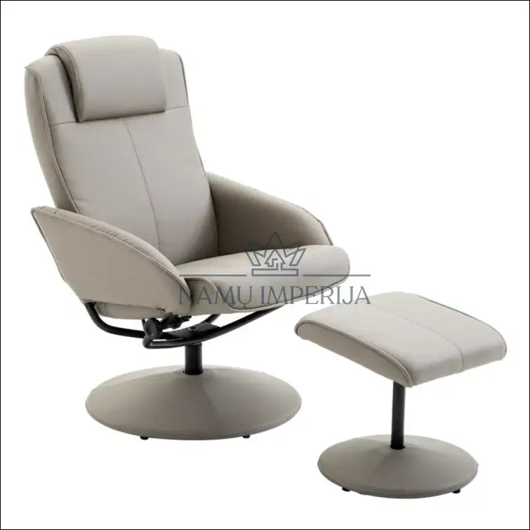 Reguliuojamas fotelis su pėdų kėdute MI521 - €105 Save 50% 100-200, color-juoda, color-ruda, color-smelio,