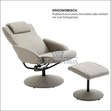 Augšupielādējiet attēlu galerijas skatā Reguliuojamas fotelis su pėdų kėdute MI521 - €105 Save 50% 100-200, color-juoda, color-ruda, color-smelio,
