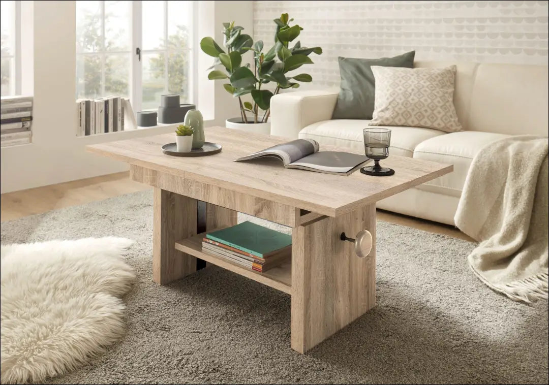 Reguliuojamas kavos staliukas - transformeris SI2024 - €100 Save 65% 100-200, __label:Pristatymas 1-2 d.d., color-ruda,