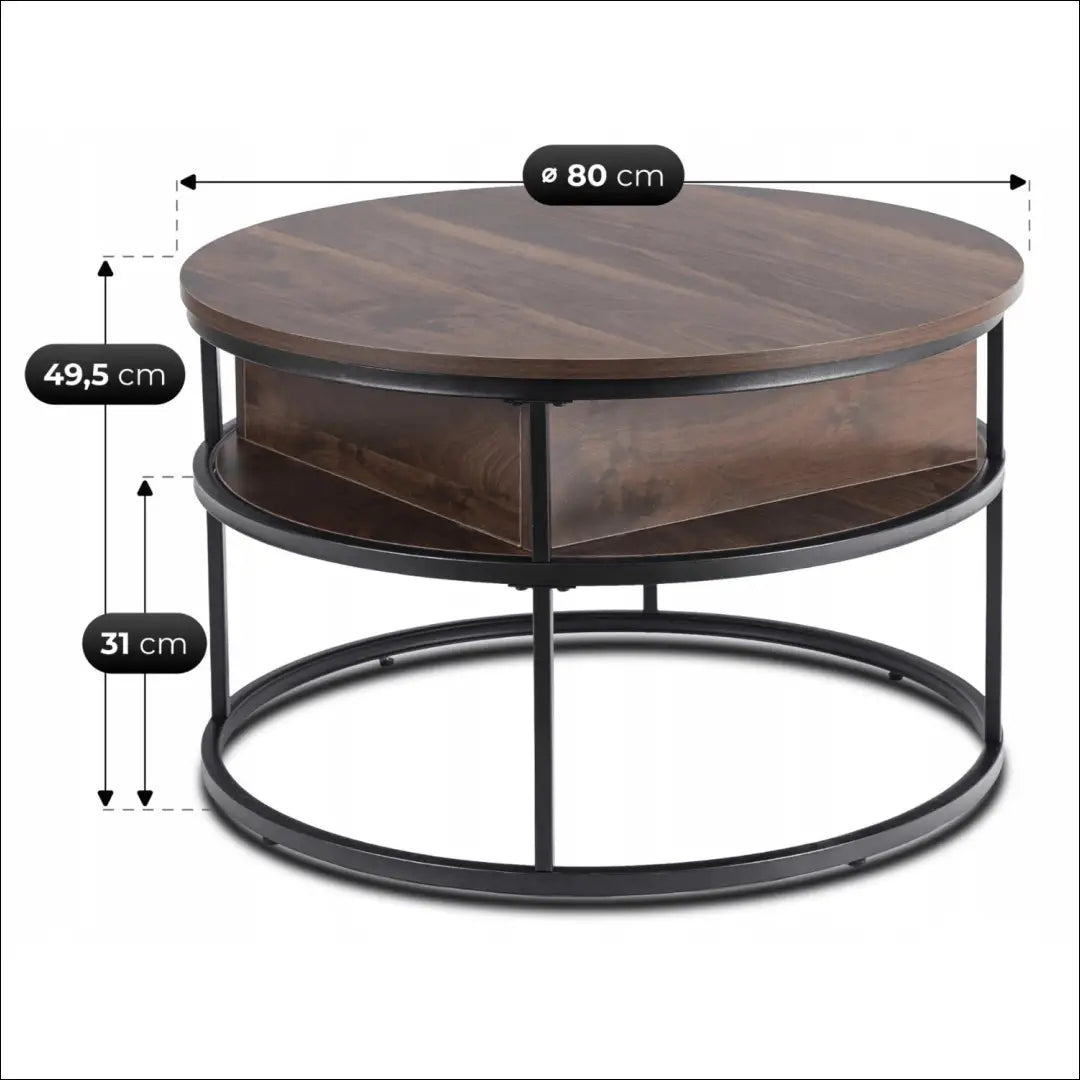 Riešuto/juodo riešuto spalvos stalas TE2519 - €121.70 Save 15% __label:Pristatymas 5-14 d.d., Newelite Naujausi