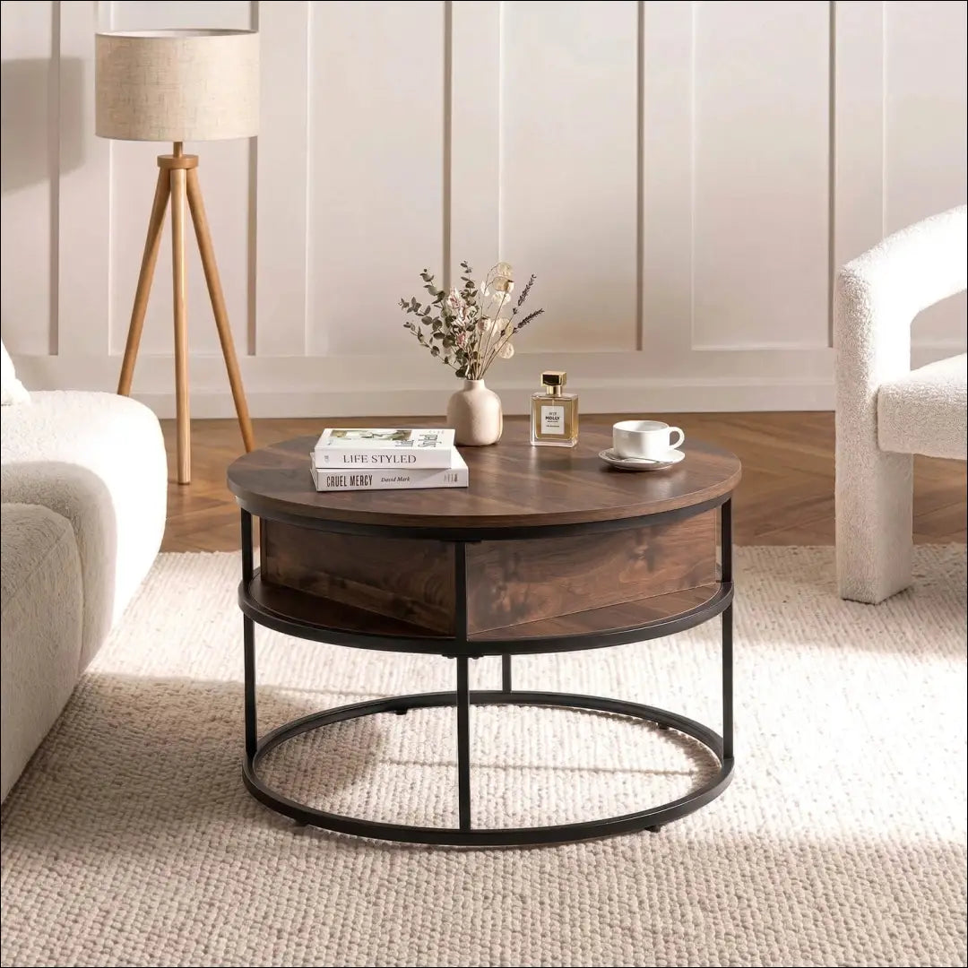 Riešuto/juodo riešuto spalvos stalas TE2519 - €121.70 Save 15% __label:Pristatymas 5-14 d.d., Newelite Naujausi