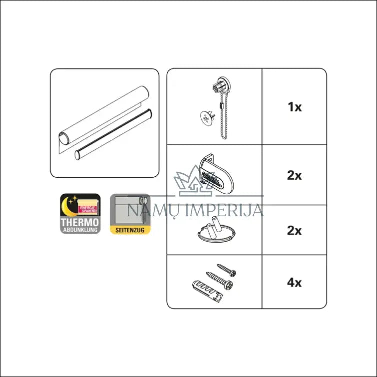 Roletas DI4683 - €22 Save 65% __label:Pristatymas 1-2 d.d., color-balta, material-poliesteris, spec, tekstile Iki €25