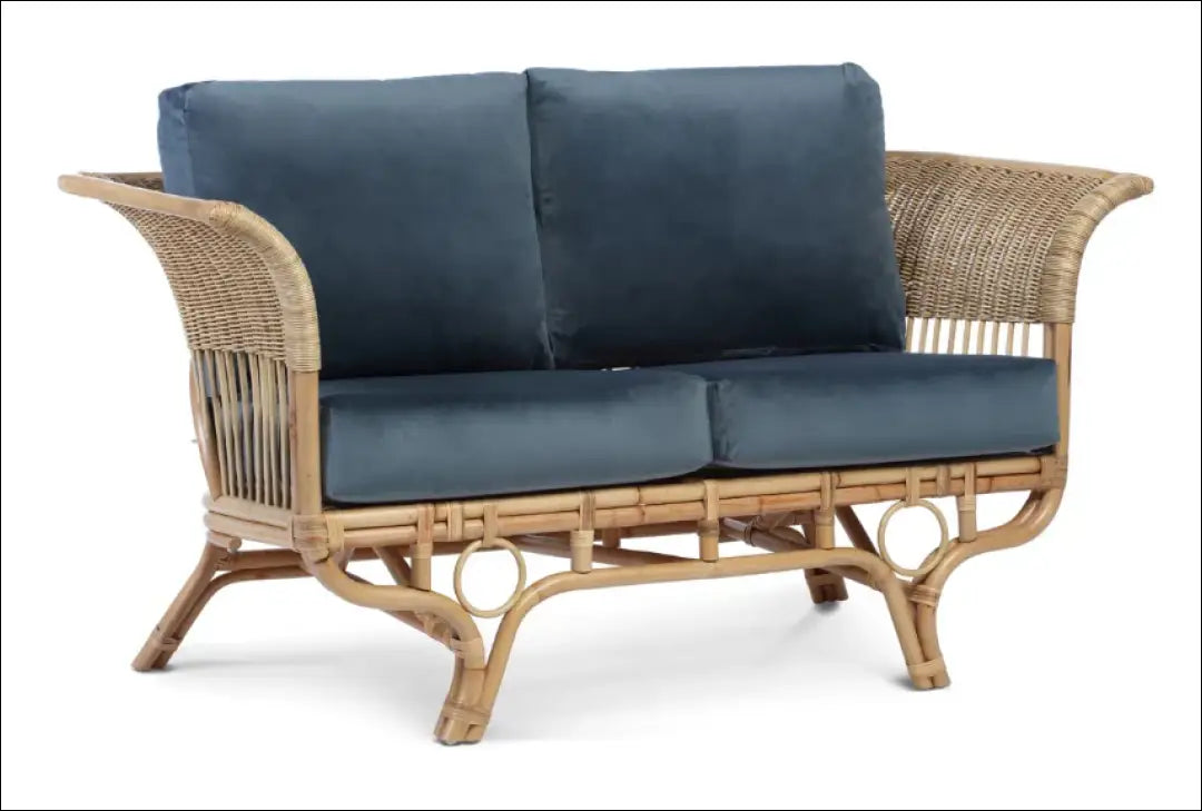 Rotango sofa MI680 - €356 Save 50% __label:Pristatymas 1-2 d.d., color-melyna, color-pilka, color-ruda, color-smelio
