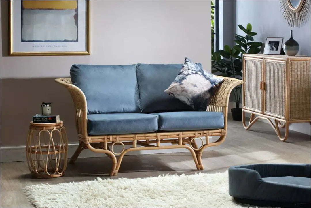 Rotango sofa MI680 - €356 Save 50% __label:Pristatymas 1-2 d.d., color-melyna, color-pilka, color-ruda, color-smelio