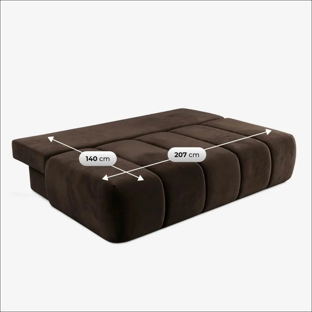 Ruda aksominė sofa-lova TE2487 - €653.38 Save 15% __label:Pristatymas 5-14 d.d., Newelite Naujausi produktai | Namų
