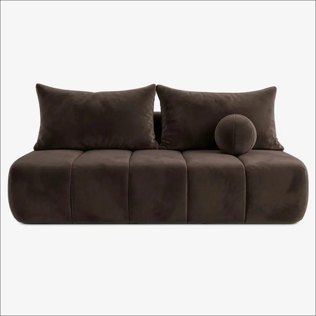 Ruda aksominė sofa-lova TE2487 - €653.38 Save 15% __label:Pristatymas 5-14 d.d., Newelite Naujausi produktai | Namų