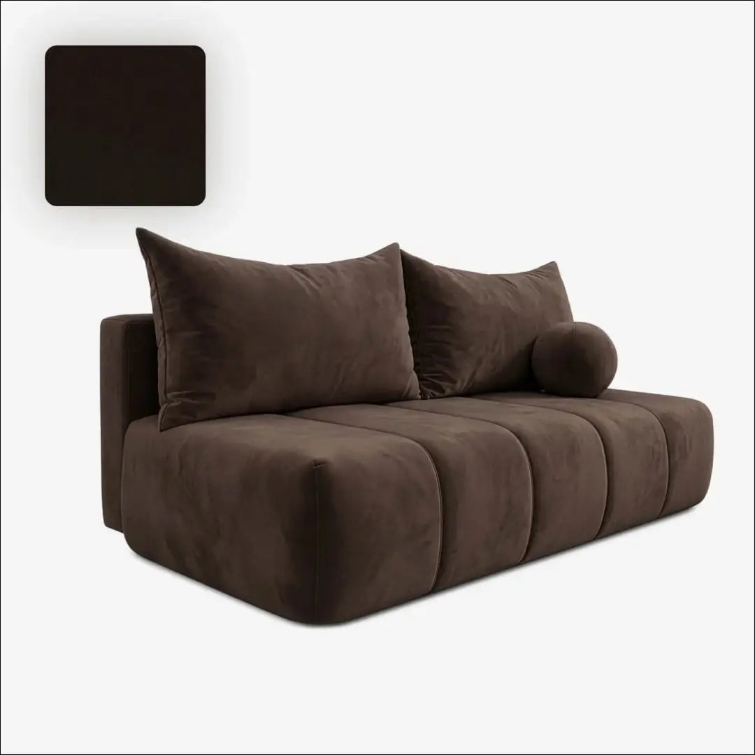 Ruda aksominė sofa-lova TE2487 - €653.38 Save 15% __label:Pristatymas 5-14 d.d., Newelite Naujausi produktai | Namų