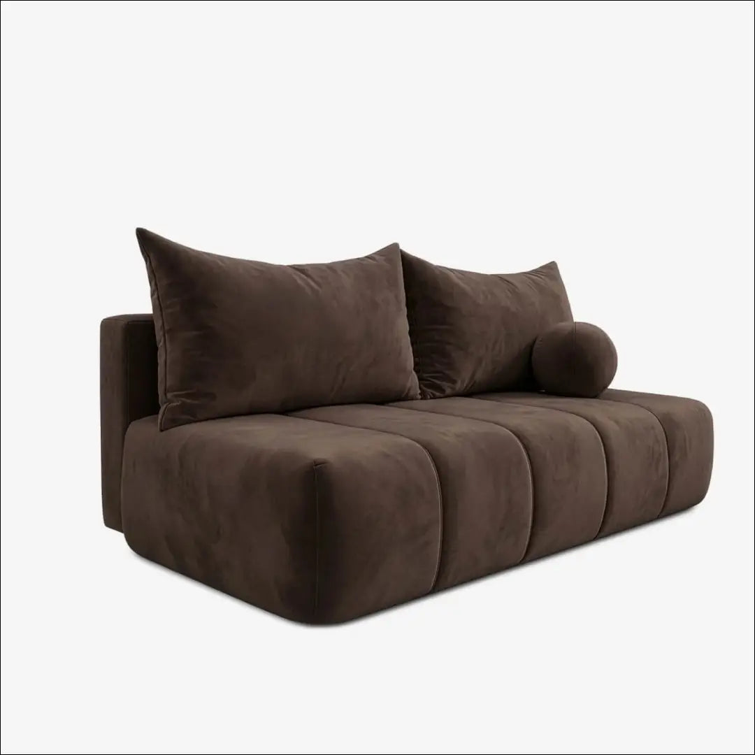 Ruda aksominė sofa-lova TE2487 - €653.38 Save 15% __label:Pristatymas 5-14 d.d., Newelite Naujausi produktai | Namų