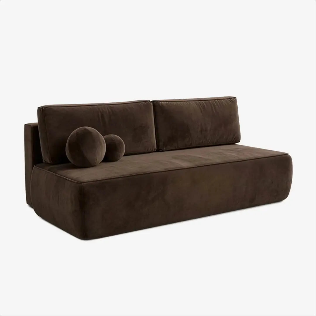 Ruda aksominė sofa-lova TE2508 - €639.56 Save 15% __label:Pristatymas 5-14 d.d., Newelite Naujausi produktai | Namų