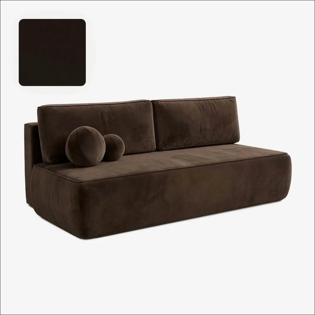 Ruda aksominė sofa-lova TE2508 - €639.56 Save 15% __label:Pristatymas 5-14 d.d., Newelite Naujausi produktai | Namų