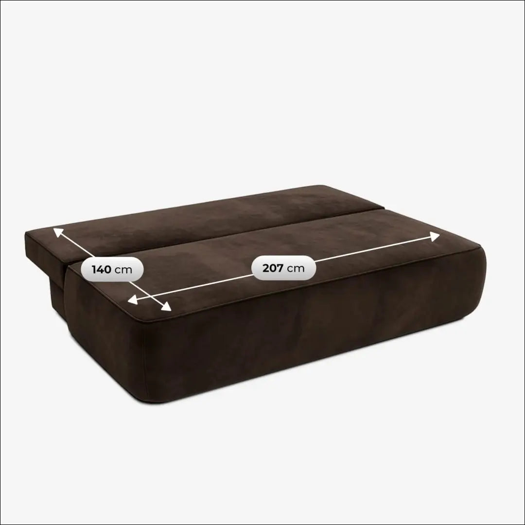 Ruda aksominė sofa-lova TE2508 - €639.56 Save 15% __label:Pristatymas 5-14 d.d., Newelite Naujausi produktai | Namų