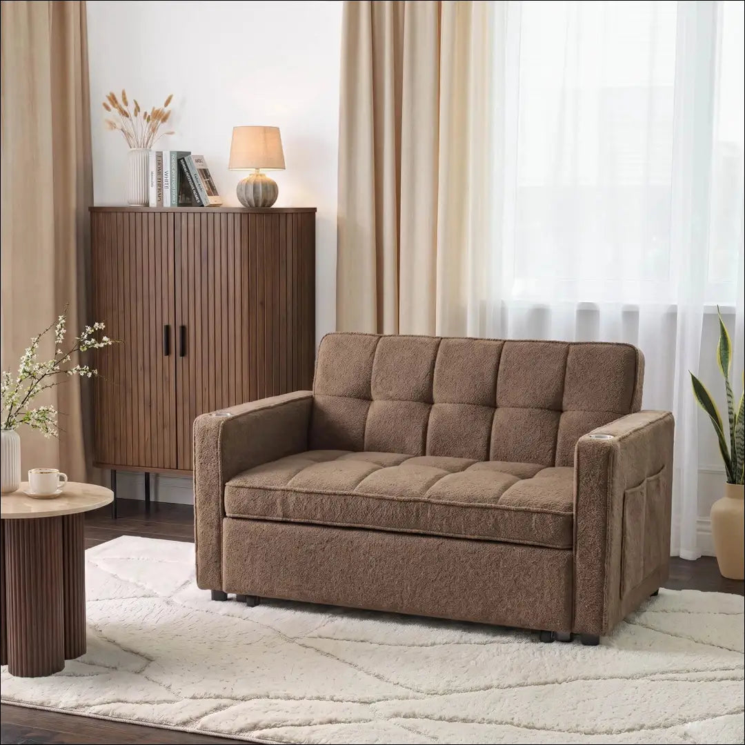 Rudas „Boucle“ atlošiamas fotelis TE2568 - €331.89 Save 15% __label:Pristatymas 5-14 d.d., Newelite Naujausi produktai