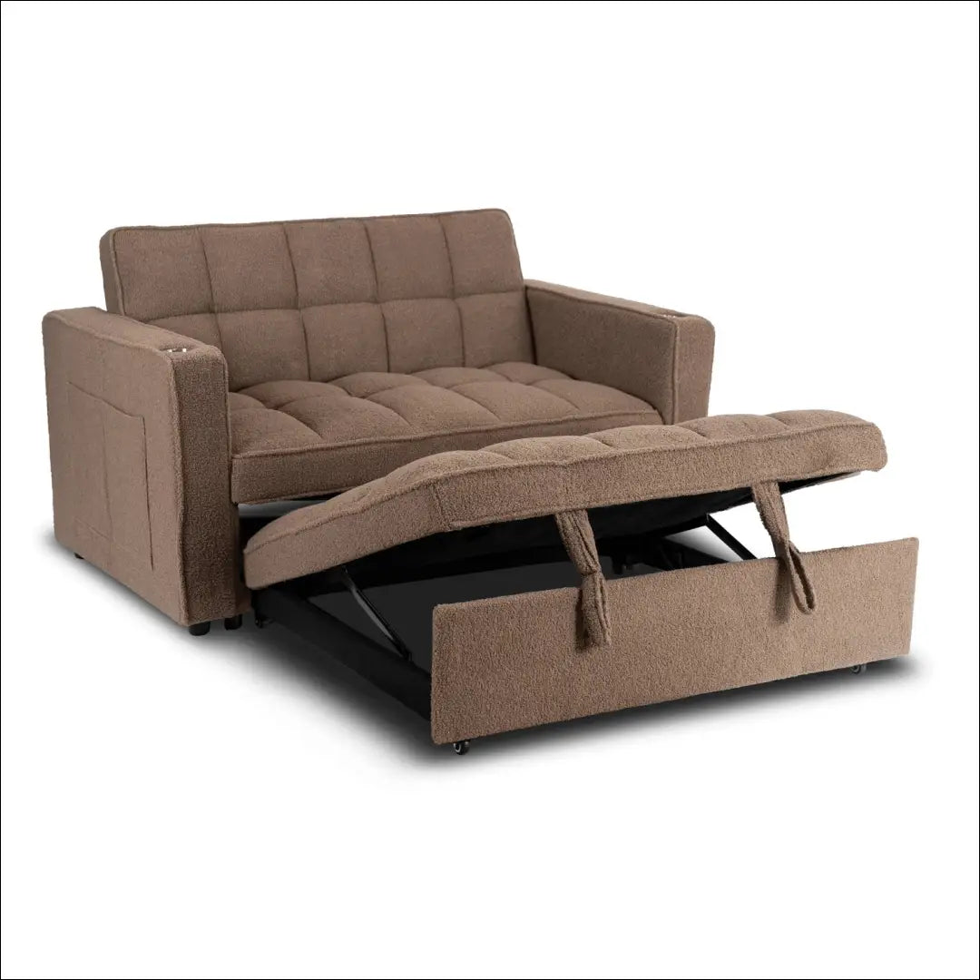 Rudas „Boucle“ atlošiamas fotelis TE2568 - €331.89 Save 15% __label:Pristatymas 5-14 d.d., Newelite Naujausi produktai