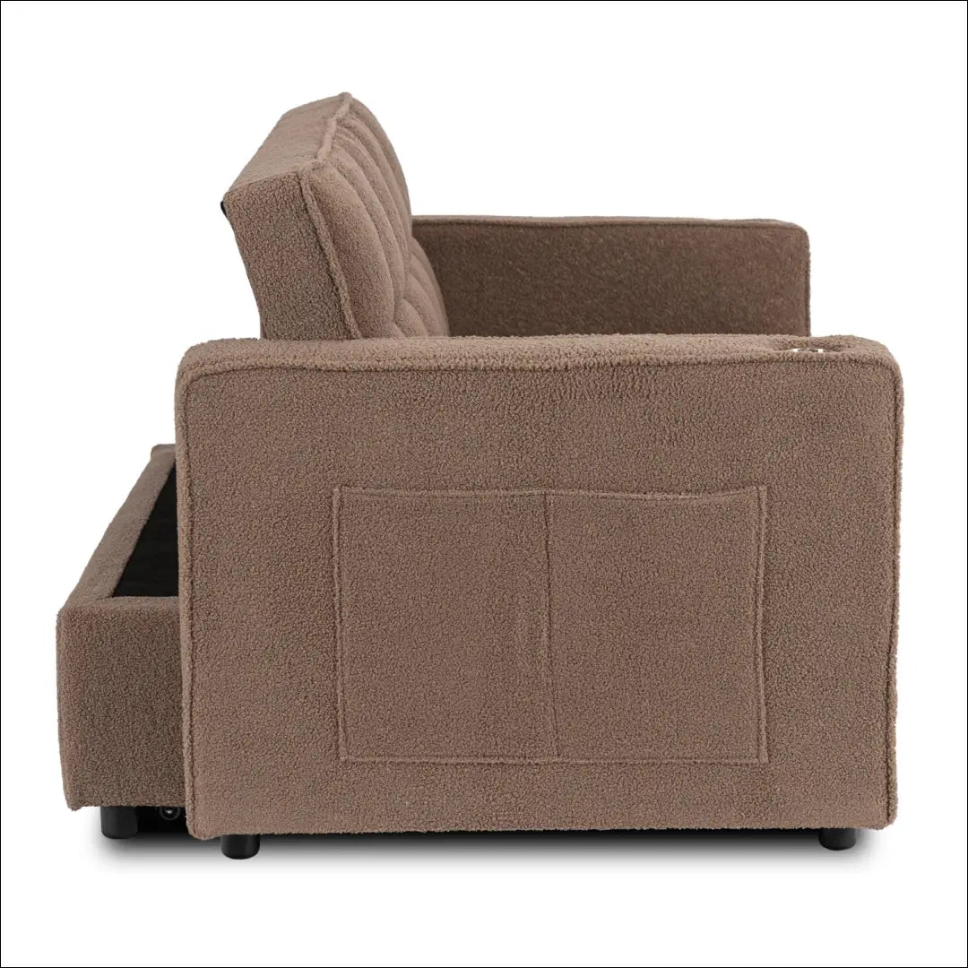 Rudas „Boucle“ atlošiamas fotelis TE2568 - €331.89 Save 15% __label:Pristatymas 5-14 d.d., Newelite Naujausi produktai