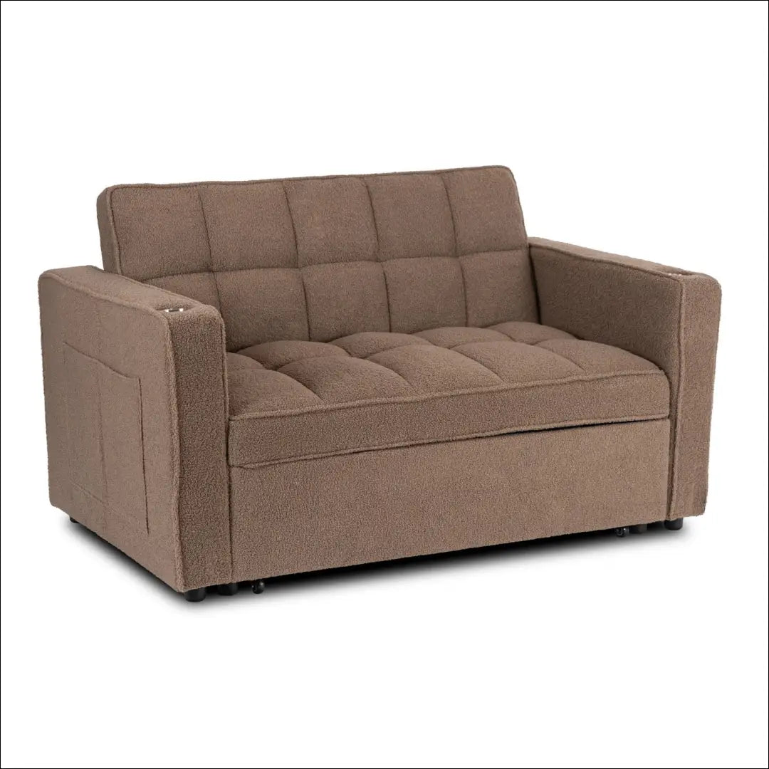 Rudas „Boucle“ atlošiamas fotelis TE2568 - €331.89 Save 15% __label:Pristatymas 5-14 d.d., Newelite Naujausi produktai