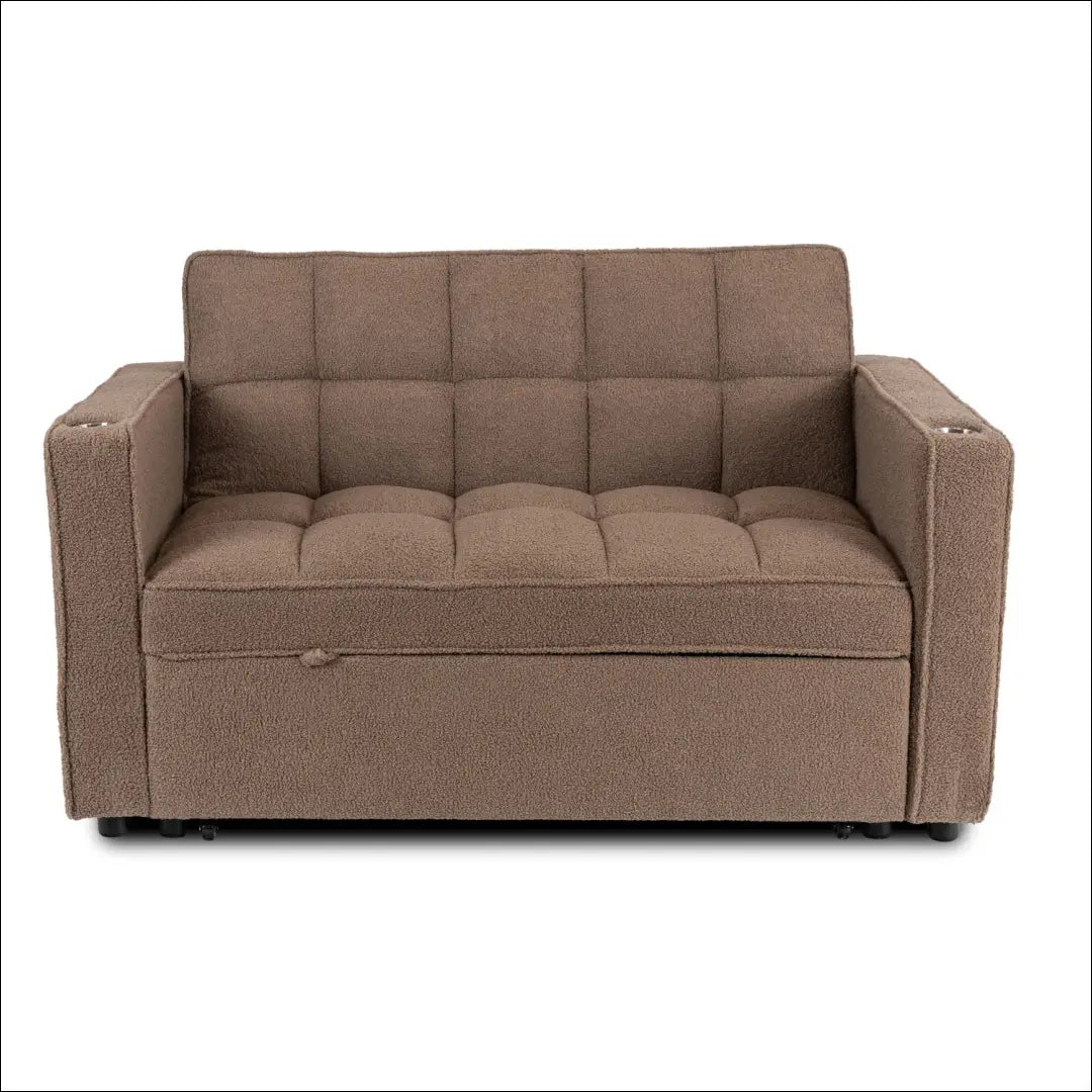 Rudas „Boucle“ atlošiamas fotelis TE2568 - €331.89 Save 15% __label:Pristatymas 5-14 d.d., Newelite Naujausi produktai