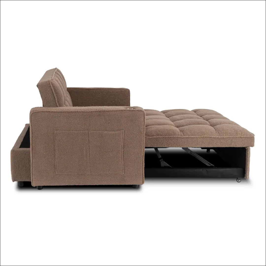 Rudas „Boucle“ atlošiamas fotelis TE2568 - €331.89 Save 15% __label:Pristatymas 5-14 d.d., Newelite Naujausi produktai