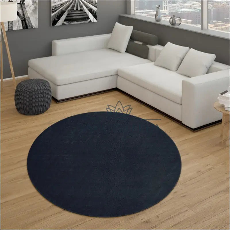 Kilimas NI5894 - €67 100-200, 25-50, 50-100, color-Navy melyna, kilimai Kilimai Rug Bedroom Modern Monochrome Pattern