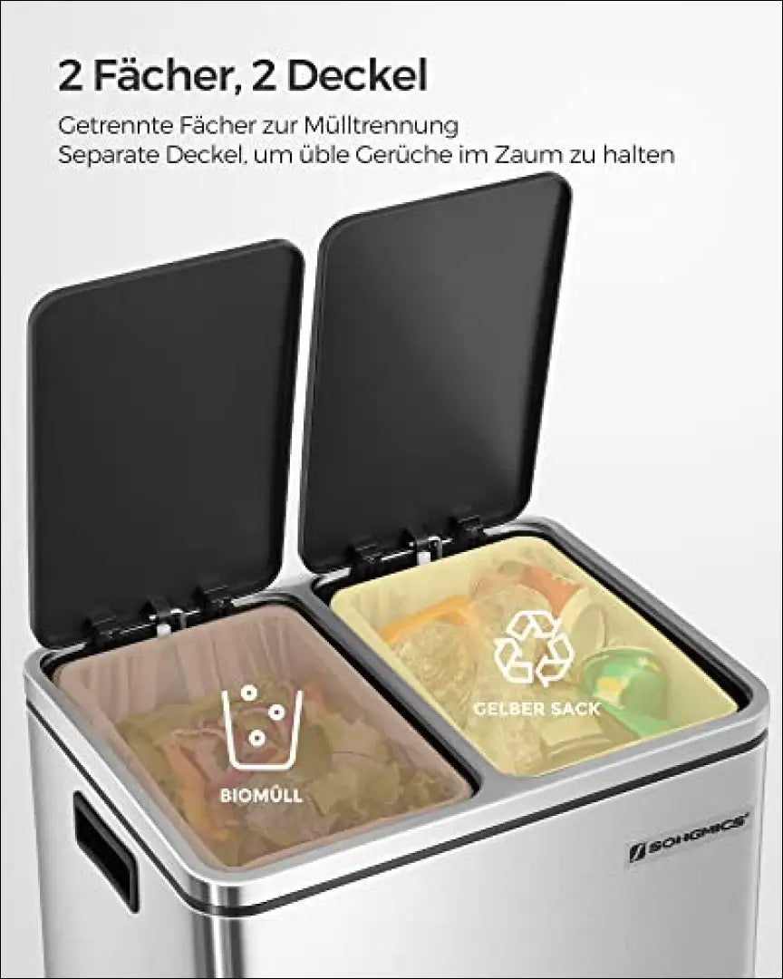 Rūšiavimo šiukšliadėžė SM1434 - €147 Save 40% 100-200, __label:Pristatymas 5-14 d.d., notouch30, siuksliadeze, song