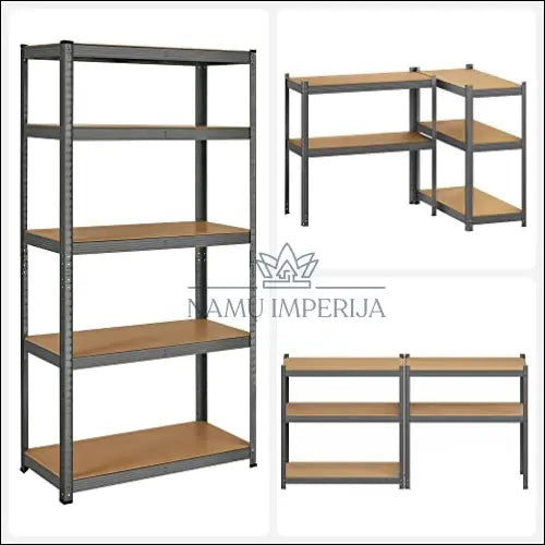 Sandėliavimo lentyna stelažas SM917 - €79 Save 40% 50-100, __label:Pristatymas 5-14 d.d., notouch30, song, spalva-pilka