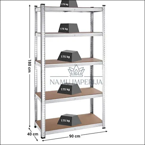 Sandėliavimo lentynų stelažų komplektas 2vnt SM906 - €138 Save 30% 100-200, __label:Pristatymas 5-14 d.d.,