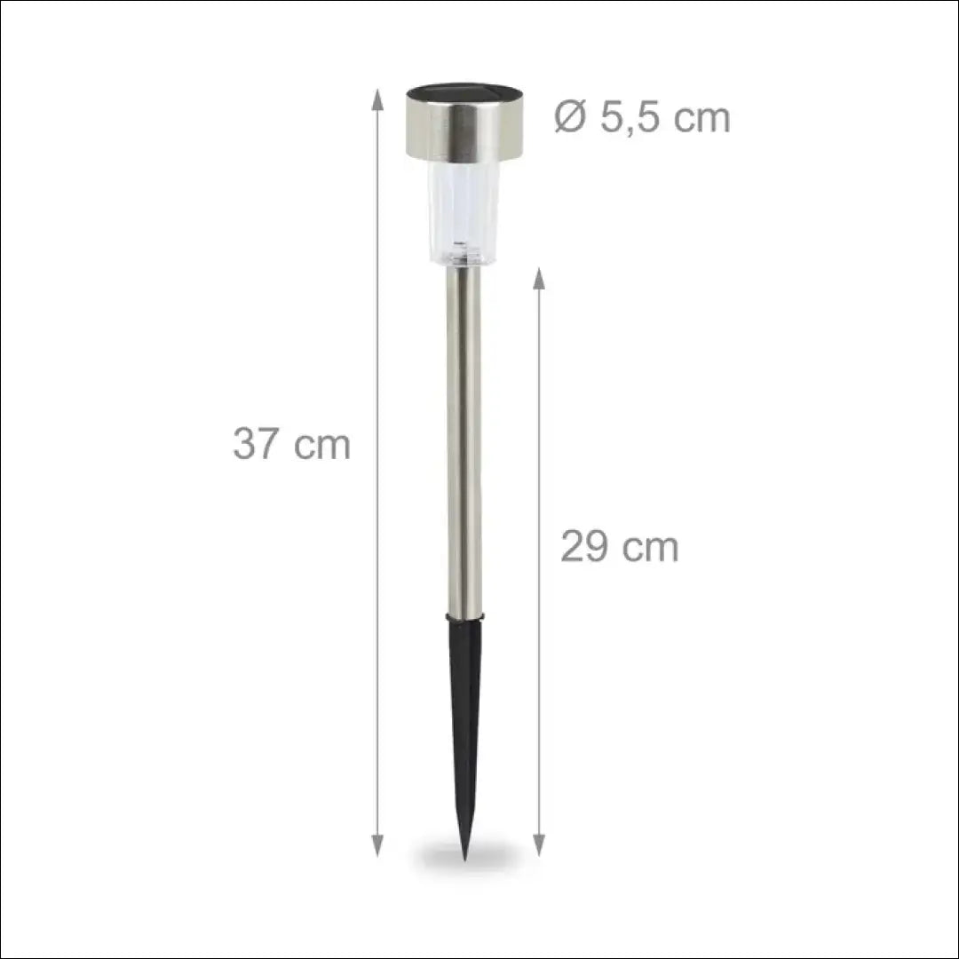 Saulės energija varomi LED šviestuvai (10vnt) DI10461 - €19 Save 50% __label:Pristatymas 1-2 d.d., color-sidabrine,